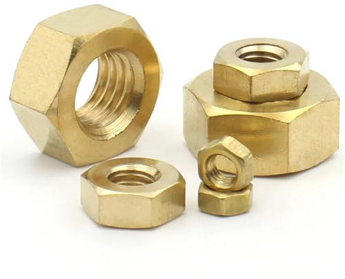 Sechskantschrauben, Edelstahlschrauben, M1,4 M1,6 M2 M16 M18 M20 Sechskant-Sechskantmutter aus massivem Messing und Kupfer(M18 x1pc)