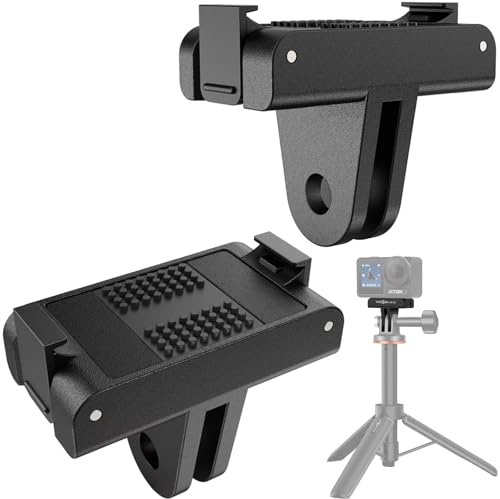 Magnetischer Schnellwechsel-Halterung für DJI Osmo Action 5 Pro/4/3, Osmo 360, Schnellverschluss-Adapter für DJI Action 6/5 Pro/4/3, Osmo 360 - Osmo Action Zubehör (2er-Pack), für Stativ/Selfiestick