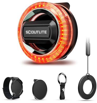 BlinkO Set 5 in 1, Wearable Outdoor Safety Light with Magnetic Clip, Wristband, Necklace and Keyring, Hands-Free EDC Flashlight, Clip-on Safety Light for Running, Hiking, Cycling, Dog Walking at Night