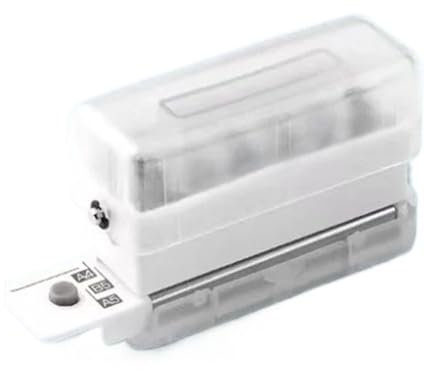 fach Locher 6 Löcher Loch Puncher A4 A5 B5 Lose Blattpapier Loch Loch Standard Loch Punch DIY Office Bindung Bindegerät(Transparent)