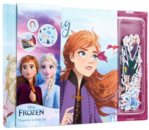 Disney Frozen Magnetbuch, Magnetisches Aktivitäts-Set, 40 Magnete, Interaktives Spiel, Kreativer Spielspaß, Ideal für Unterwegs (FR24358)