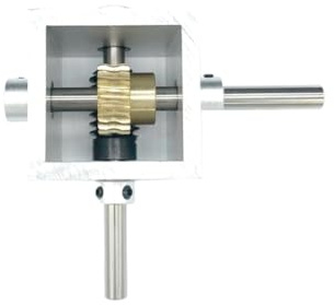Réducteur d'engrena à vis sans fin, arbre 6/8MM, engrena 20T, dispositif d'angle droit à 90 degrés, rapport de réduction 1:10 1:20 Durabilité, Efficacité(1 Ratio 20,8-8MM shaft)