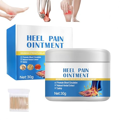Heel Pain Ointment, Foot Moisturiser for Dry Cracked Feet, Foot Cream, Natural Ingredients Soothe & Relieve for Men and Women, Skin Care Hands & Feet (1PCS)