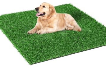 SSRIVER 80*130CM Hundeklo für Zuhause & Hundetoilette Balkon Welpen Training Hundetoilette Ersatzrasen mit Kunstrasen Outdoor Ideal für Wohnung & Balkon