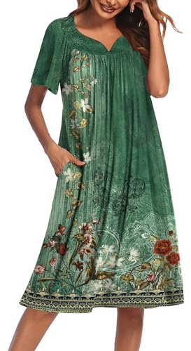 Ekouaer Women's House Dress with Pockets