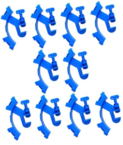 NESTINGHO 10pcs Fish Tank Hose Clamp Aquarium Tube Holder Clips Secure Water Pipe Fixing for Stable Aquarium Water Change and Maintenance Easy Installation