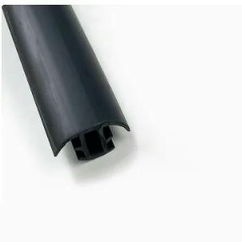 m T-förmiges EPDM-PVC-TPE-Extrusionsgummi-Dichtungsband für Solar-Photovoltaik-Halterungen, Metallkabelgrabenabdeckung, monokristallin – 30 x 13 mm, schwarz – 5 m