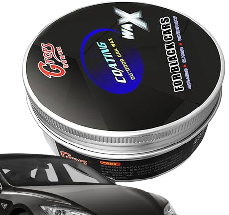 Auto Polierpaste für Kratzer, 200g Schwarz Politur Mit Schutzwachs Lackpflege, Kratzer Entferner und Polierpaste Mit Reparaturwachs, Festes Autowachs für Tiefe Flecken und Lackpolitur