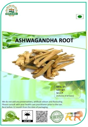 JEVR Ashwagandha Withania Somnifera torr rot indisk Ginseng Withania Somnifera Ashgandha små delar. (200 GM)