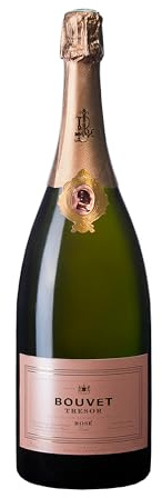 Bouvet Trésor Rosé Saumur Brut AOP - Magnum - Schaumwein - Im Eichenfass ausgebaut - Cabernet Franc - Für Apéritifs, Nachtisch - 1 x 1.5 L