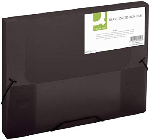 Heftbox A4 transl.schwarz CONNECT KF02309 25mm