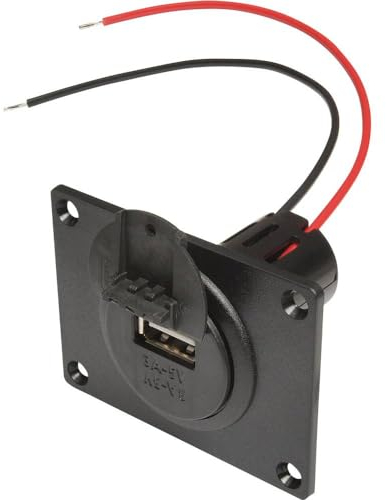ProCar Power USB Einbausteckdose mit Montageplatte und Deckel Belastbarkeit Strom max.=3 A Passend für (Details) USB-A