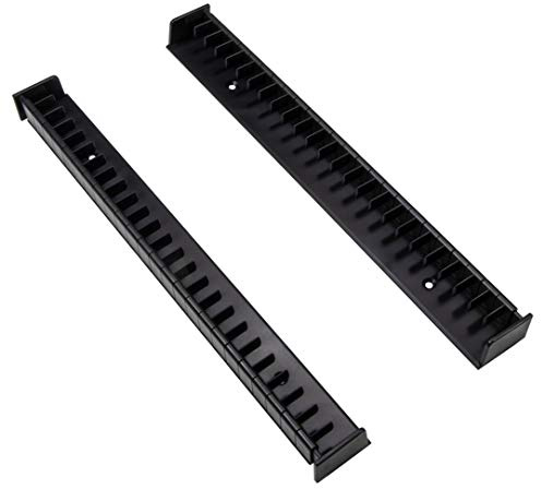 Gedotec Archivierungssystem CD & DVD-Halter für 24 CDs oder 18 DVDs | CD-Ständer Kunststoff schwarz | CD-Flipper selbstklebend für Holz-Möbel & Schränke | 5 Paar - Aufbewahrungssystem für CD-Hüllen