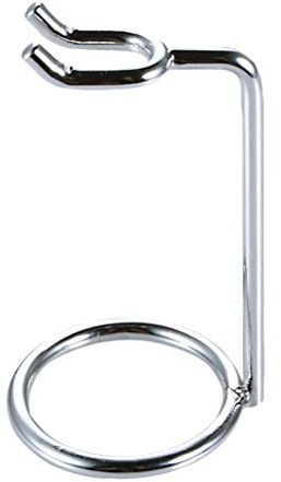 SUPVOX Double Edge Rasierapparat und Bürsten-Stand-starker Chrom-Rasierstand-Standplatz-Sicherheits-Rasiermesser-Zahnstangen-Halter für eine Rasur-Bürste