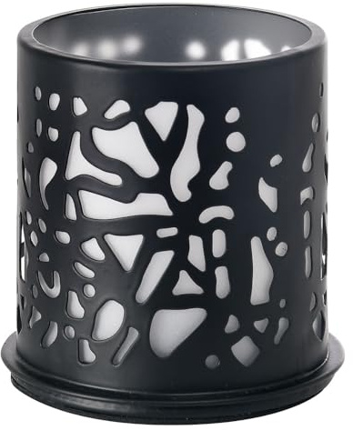 Duni Metallkerzenhalter Twine Schwarz 75x75 mm für Teelichter oder LED`s