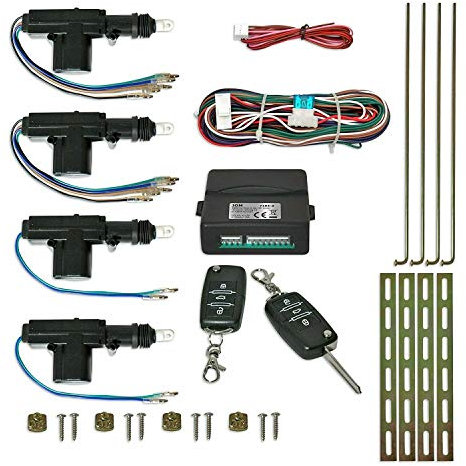 Ricambi Auto Kit cierre centralizado centralita universal coche con 2 mandos a distancia 7104-2