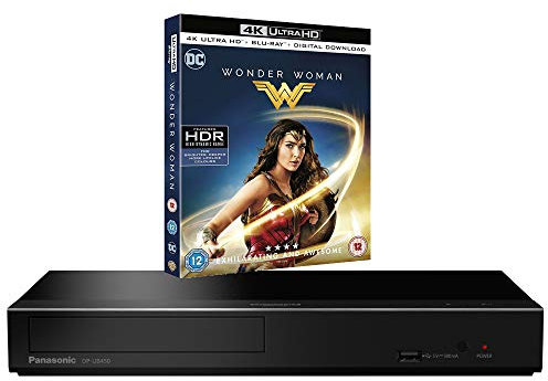Panasonic DP-UB450 MULTIREGION Blu-ray Player Bundle with Wonder Woman Ultra HD 4K Blu-ray Disc
