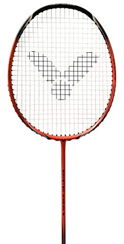 Victor Badmintonschläger Wavetech 7 für Anfänger und ambitionierte Spieler in Rot