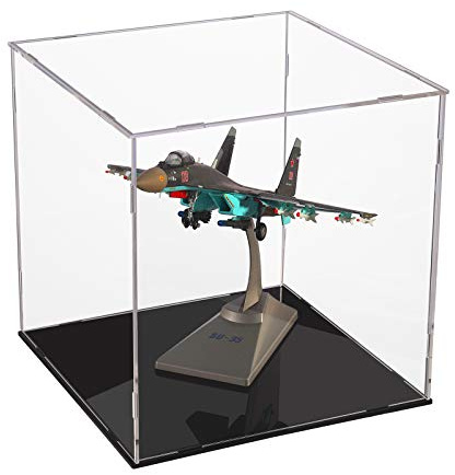 A+ DESIGN Clear Acrylic Display Case Assemble Collectibles Box Alternative Glass Case for Display Action Figures Home Storage & Organizing Toys (14.5x11x12 inch; 36x27x30 cm)