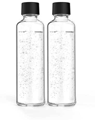 Sodapop Glasflaschen-Set Logan, Ersatzflaschen ausschließlich geeignet Wassersprudler Logan, 2x 850 ml
