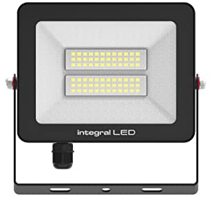 Integral Super Slim 2 Floodlight IP67 2000LM 20W 4000K 120› Non Dimmable 100LM/W Black