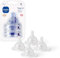 MAM Teats Size 0 | 4 Pack | Extra-Slow Flow | Fits All MAM Bottles | Made from SkinSoft Silicone | Baby Accessories for Newborn