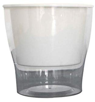 VAKUUM Vaso da fiori in plastica per coltura idroponica per la conservazione dell'acqua automatica di assorbimento d'acqua Vaso di fiori in resina trasparente/814