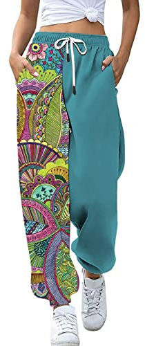 Pantalon Cargo Rouge Print Athletic Pants Joggers Workout Women's with Pockets Waisted Comfy High Pants Legging Coton Stretch avec Imprimé