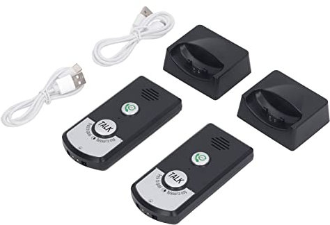 Advanced 2 Way Wireless Voice Intercom Doorbell System, Super Long Range Communication for Home & Business, Water-proof Units with Ringtones and Intercom Mode, Wall Mountable