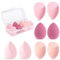 8 Stück Make up Schwamm Set, Beauty Blender Makeup Schwamm, Make Up Schwämmchen, Foundation Blending Beauty Sponge, Makeup Schwämmchen für Die Meisten Kosmetika