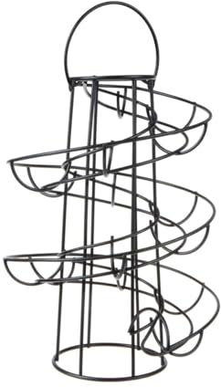 Eierhalter, moderner Luxus-Spiral-Eierspender, spiralförmiger Eierhalter, freistehender Draht, Eier-Skelter-Spender, freistehender Draht, Hühnerei-Aufbewahrung, Organizer, Präsentationshalter, Korb