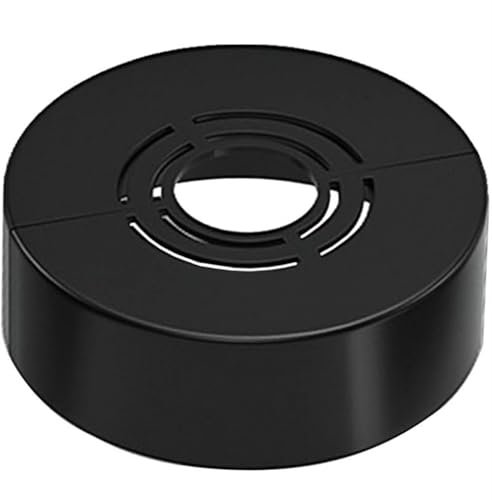 Pack of 2 Shower Fitting Rosette 3 Sizes in 1, Cover Rosette Divided for Diameter 21 mm/26 mm/33 mm, Pipe Cover, Thread Rosette Tap, Heating Pipe Rosette for Shower Fittings (Black, 60 x 20)