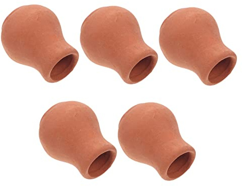 Abaodam Miniature Flower Pot 5 Pcs Mini Ceramic Flowerpot Model Doll House Accessories Micro Landscaping Decor Mini Planter Ornaments Real-like Design