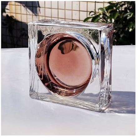 Briques de cristal, blocs de verre transparent pour décoration de cloison d'espace, usage domestique et commercial, 15 x 15 x 5,8 cm