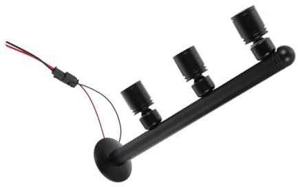 HOMSFOU Spot Led Pour Vitrine Intérieure Éclairage Accent Minimaliste Pour Présentoirs Bijoux Et Meubles Montage Facile Lumière Neutre Hauteur Finition Noire