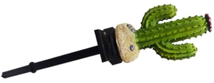 TOBBOMEY Lampada Solare da Giardino Forma di Cactus LED per Esterno Luce Solare Decorativa per Prato e Pareti Risparmio Energetico e Accensione Automatica al Tramonto