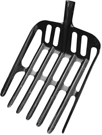 perfk Pala de Drenaje de Acero, Herramienta portátil para el hogar, Cabezal de Pala para tamizar, para jardín, Drenaje de alcantarillado,