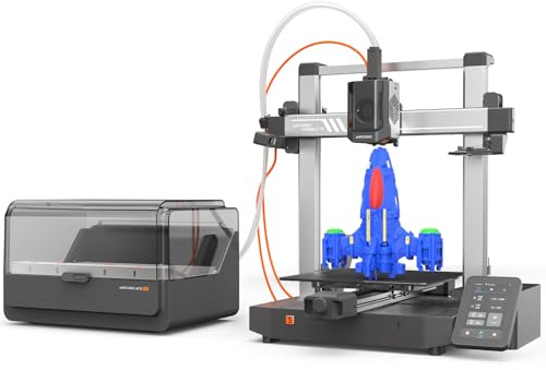 ANYCUBIC Kobra 3 V2 Combo Impresora 3D FDM, Impresión Multicolor (4-8 Colores), Secado e Impresión al Mismo Tiempo, Alta Velocidad 600 mm/s,Monitorización AI, Funciona con los Principales Filamentos