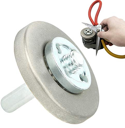 OEBUAFI 5.6cm Diameter Grinding Wheel, High Hardness Sharpening Stone for Planing Tool and Scissors (600 Grit)