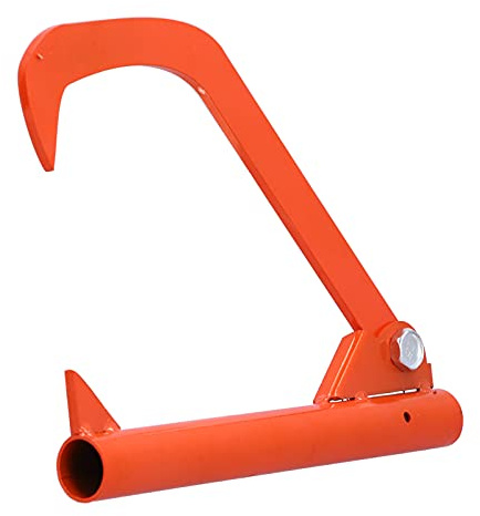 Log Lifter High - Strength Carbon Steel Cant Hook, Logging Tool with Rust - Coating, Heavy - Duty Log Roller for Moving Logs up to 15.5 Inches Diameter