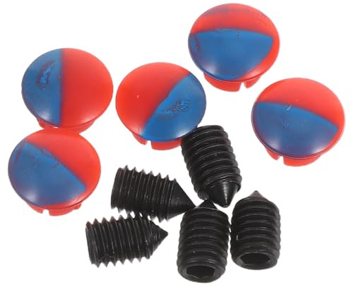 Abaodam Sink Tap Hole Cover 5Pcs with Hot Cold Indicator Labels and Hex Screws for Kitchen Sink Hole Plug