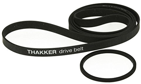THAKKER TD 126 MK II Riemen-Set für Thorens TD 126 MKII - Schwarz, Kautschuk, Plattenspieler, Gleichstrommotor, Analog, Kabelgebunden, RCA