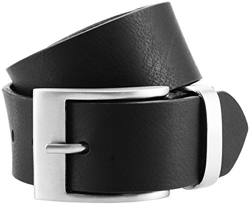 LINDENMANN Ledergürtel Herren, schwarz 40 mm Büffelleder, elegant und hochwertig verarbeitet, XL/XXL, in robuster XL-Ausführung