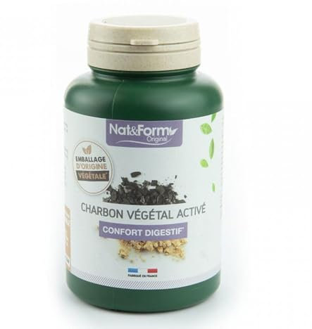 Atlantic Nature - Nat & Form Carbón Vegetal Activo 120 cápsulas - 951307029C4DC - 200 gélules