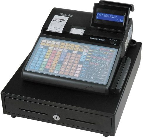 SAM4s ER-940 Cash Register with flat keyboard, with receipt printer by SAM
