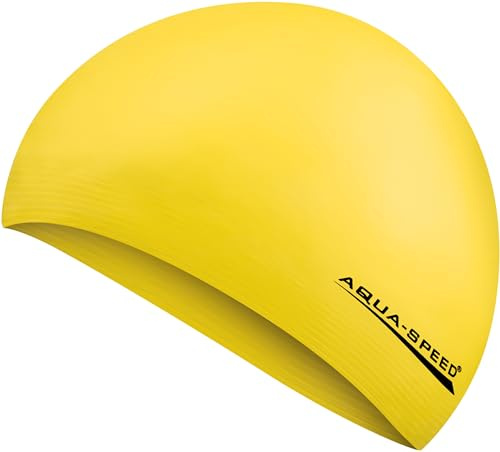 Aqua Speed Badekappe für Damen & Herren + inkl. E-Book | Schwimmkappe | Bademütze | Badehaube | Schwimmmütze | Swim Cap | Soft Latex
