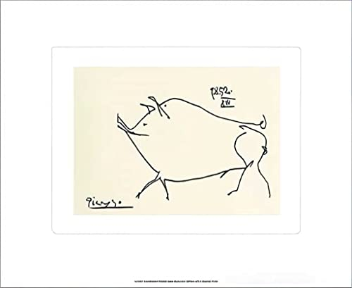 Kunstdruck/Poster: Pablo Picasso Kleines Schwein - hochwertiger Druck, Bild, Kunstposter, 60x50 cm