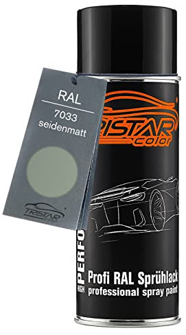 TRISTARcolor RAL 7033 Zementgrau Bombe de peinture 400 ml mat satiné séchage rapide