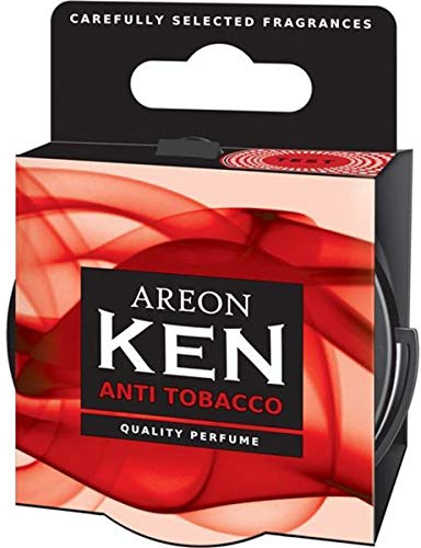 Areon Ken Lufterfrischer Dose Auto Duft Anti Tabak Autoduft Duftdose Wohnung Erfrischer 3D Set ( Anti Tobacco Pack x 3 )