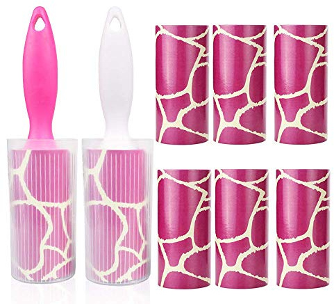 8 Pcs Set Pet Hair Remover Brush Dog Cat Lint Roller Brush Refill Lint Roller Fur Hair Removal Tool